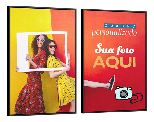 Conjunto De Quadros Personalizados Com 2 Telas Canvas 70x105