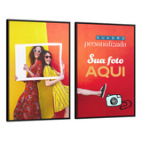 Conjunto De Quadros Personalizados Com 2 Telas Canvas 70x105