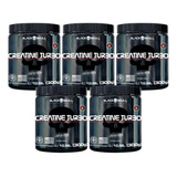 Combo 5x Creatina Turbo 300g Kit Caveira Preta / Black Skull