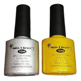 Duo Dorado Y Plateado  Gel Miss Cherry 10ml C/u