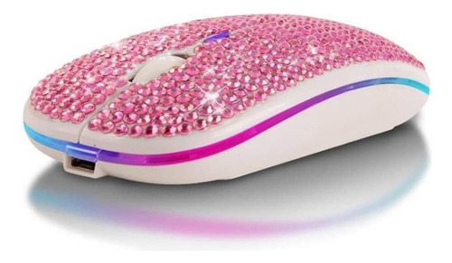 Wekity - Ratón Inalámbrico (2,4 Ghz, Bluetooth), Color Rosa