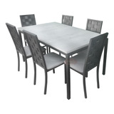 Comedor De Acero Para 6 Personas Mod. Lombardia