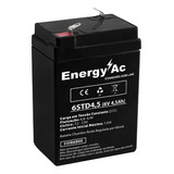 Bateria Energy-ac Vrla  Agm Eac-6std4,5  6v 4,5 Ah