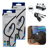 2 Cabos Controle Para Xbox One S 3m Jogar Pc Computador Usb