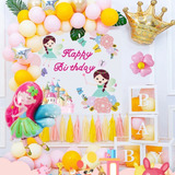 Decoración Banner Happy Birthday Hada Para Fiesta Infantil