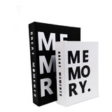 1 Cx Livro Grande Memory Preto +  1 Cx Memory Branco