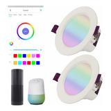 Kit De 2 Lámparas Led Smart Wifi 5w Spot Luz Multicolor