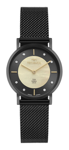 Relógio Technos Feminino Slim Preto - 2025lty/1p