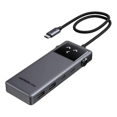 Hub 6 En 1 Ugreen Uno 3 Usb-c, 2 Usb-a, 1 Hdmi 4k\u002F60hz Plateado | Meses sin interés