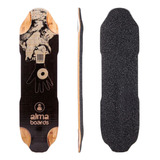 Shape Skate Longboard Alma Hunter 35  - Marfim E Fiberglass