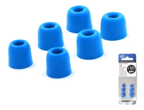 Eartips De Memory Foam Kz S,m,l Blue 