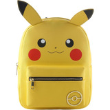 Mochila Mini Pikachu Con Orejas Pokemon Original Niño Y Niña