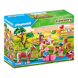 Playmobil - Festa De Aniversário Na Fazenda Com Pônei -
