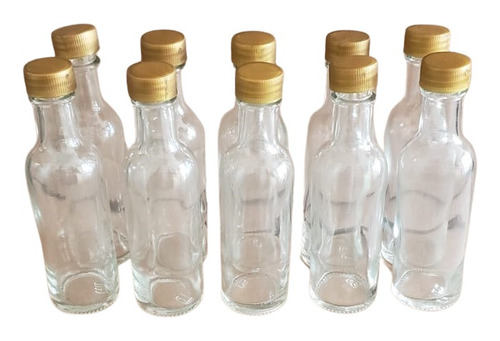 (oferta) 50 Botellas Vidrio Cristal, Tequilera Mini 50ml