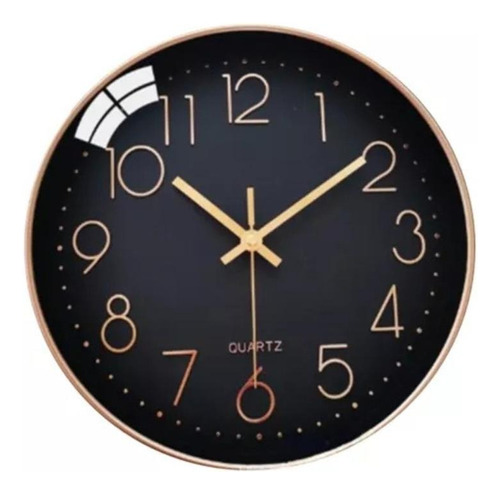 Reloj De Pared Moderno Silencioso Clasic Redondo 25cm Quartz