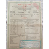 Rolex Antiguo Certificado De Marcha De Reloj  Chrono 1964