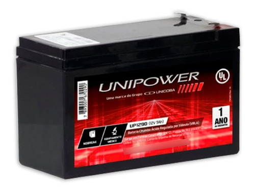 Bateria Selada Estacionária Unipower 12v 9ah Up1290