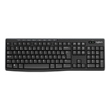 Teclado Inalámbrico Logitech K270 Qwerty Español Color Negro