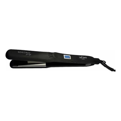 Plancha de Cabello Kokoro Soft Touch Nano Titanio 230°C Cuidado Iónico Negro | Meses sin interés