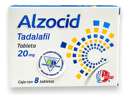 Alzocid Tadalafil 20mg Caja C/8 Tabletas Collins