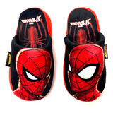 Pantufla Infantil Spiderman Peluche Invierno Avenger Araña