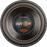 Subwoofer Bomber Outdoor 12 Polegadas 300w Rms 4ohms Grave Cor Preto