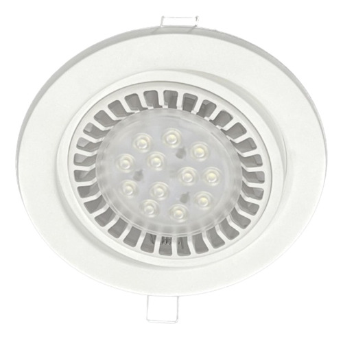 Spot Embutir Circular Móvil 1 Luz Ar111 Led Dimerizable Pp