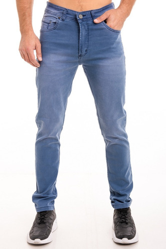 Pantalon Jeans Semi Chupin Azul Anny Calidad Premium