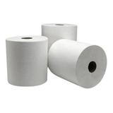 Papel Toalha Bobina Rolo Branco 20cm X 200mt C/06 Rolos