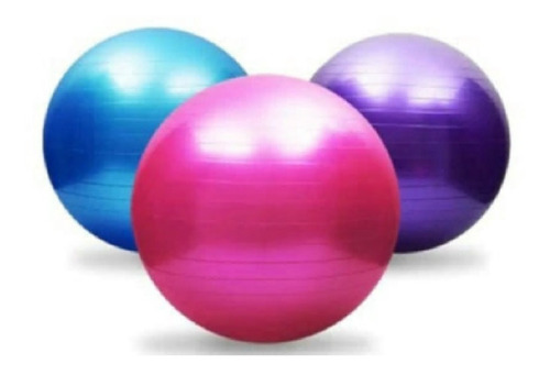 Kit 3 Bolas Bola Pilates Yoga 55 / 65 / 75 Com Bomba