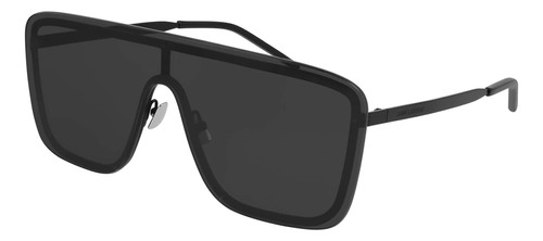 Saint Laurent Sl 364 002 Mask Shield Negro Con Accesorios