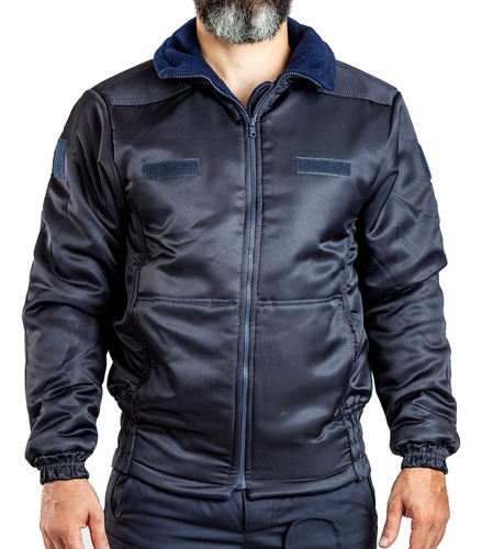 Campera Azul  Gabardina Satinada Palmaj Rerda