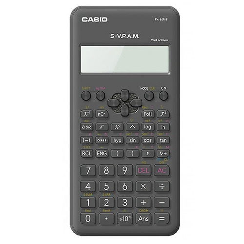 Calculadora Cientifica Casio Fx-82ms-2 Lcd 2 Lineas Negro