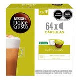 Cápsulas De Café Dolce Gusto Cappuccino. 64 Pzas. Rinde 32 T