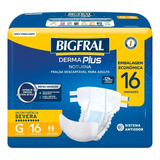 Fraldas Para Adultos Descartável Bigfral Derma Plus Noturna Tamanho Grande