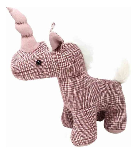 Unicornio Caballo Pony De Tela Decoración Peluche Modelo Unicornio Cuadripink