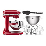 Batidora De Pedestal Kitchenaid Professional 5 Plus Series Kp25 Roja 60 Hz 120 v