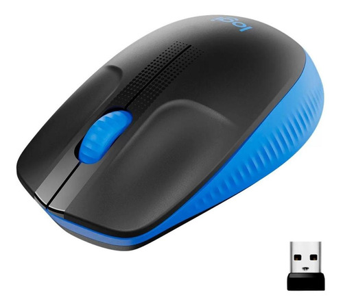 Mouse Sem Fio Logitech M190 - Azul - 910-005903