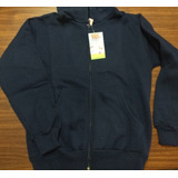 Campera Colegial Azul Frizada Talle 10 Y 12 