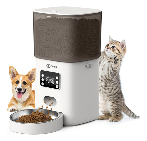 Ciays Comedero Automatico Para Gatos, Dispensador De Comida