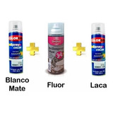 Pintura Fluor Amarillo Kit Aerosol Para Bicis Llantas