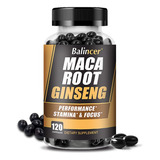 Cápsulas De Maca Negra + Ginseng Rojo, Salud Reproductiva