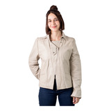 Campera De Cuero Vacuno 100% Legitimo De Mujer - India.b