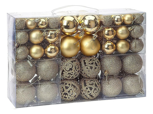 Paquete De 100 Esferas Navideñas Para Decoración De Árbol De