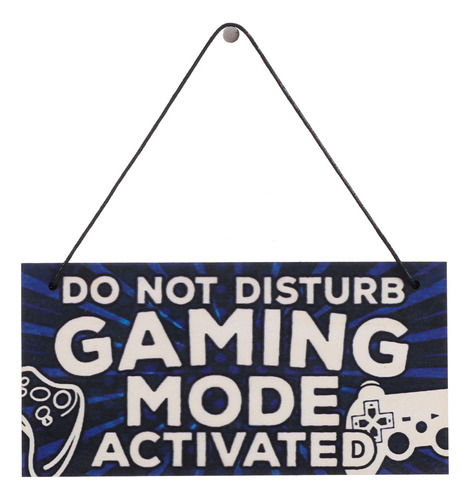 Divertido Letrero De Madera Con Texto «no Disturb I'm Gamer»