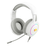 Headset Gamer Mento Branco Rgb Drivers 50mm H270 W Redragon