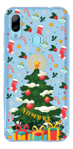 Funda Para Zte Navidad Árbol Navideño Con Tu Nombre