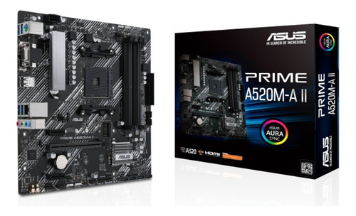 Motherboard Gamer Asus Prime A520m-a Ii Am4 Ddr4 M.2 Ssd Jmc