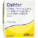Cistidac 96 Caps Salud Del Cabello Y Uñas Eurolab Original