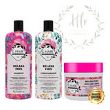 Kit Profissional G Hair Shampoo+cond+mascara Relaxa Fios -nf